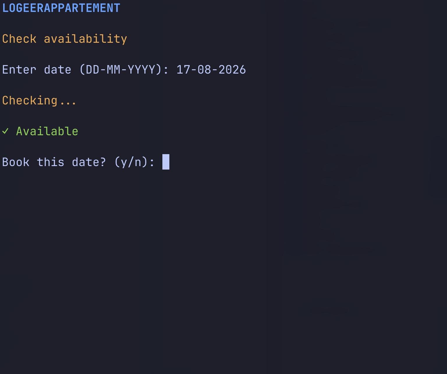 screenshot of Andros CLI
