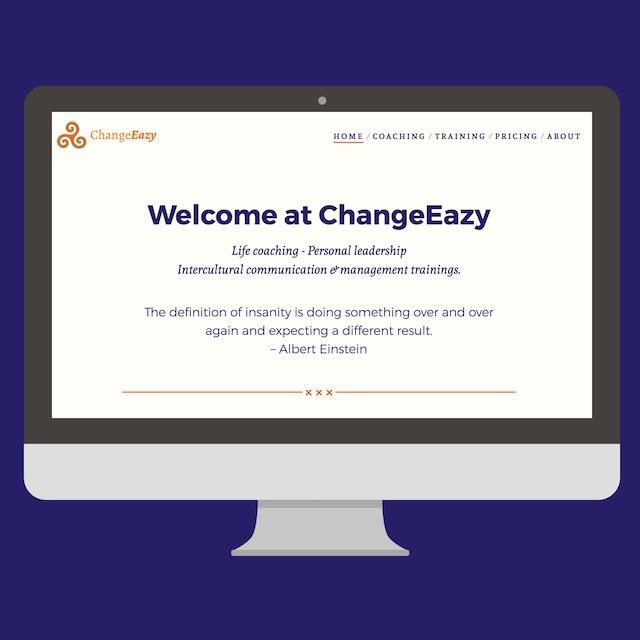 screenshot of changeazy website