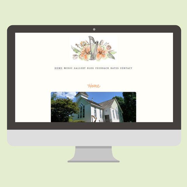 screenshot of website