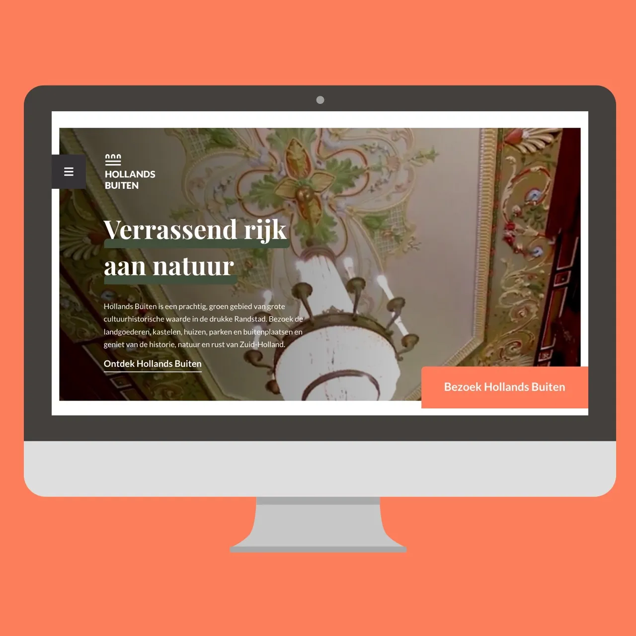 screenshot of website