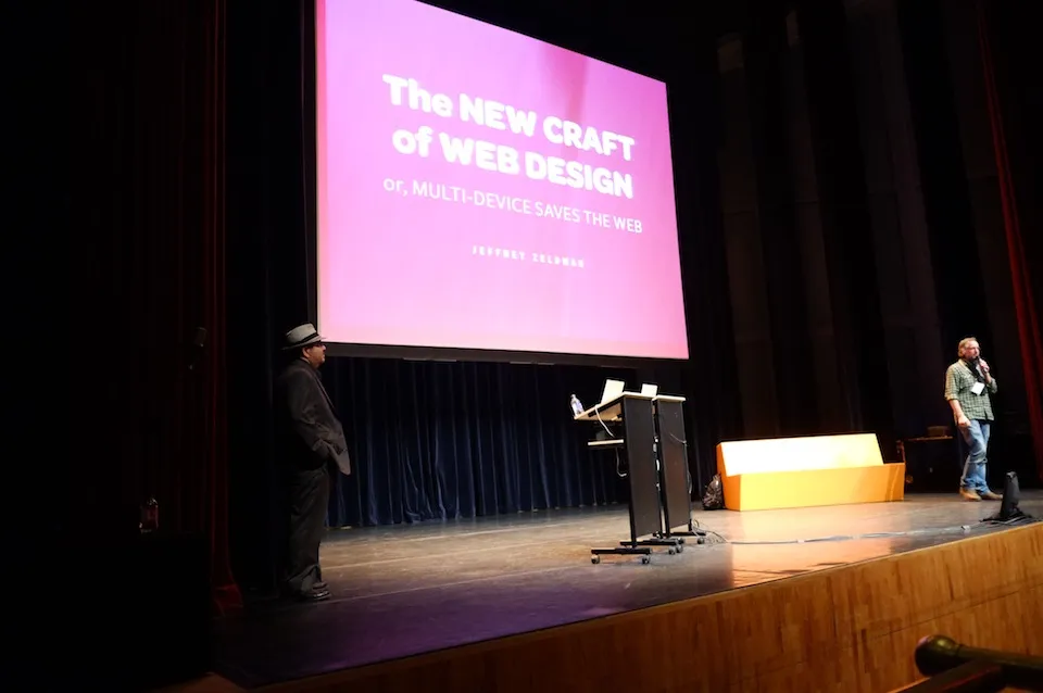 photo of the conference stage